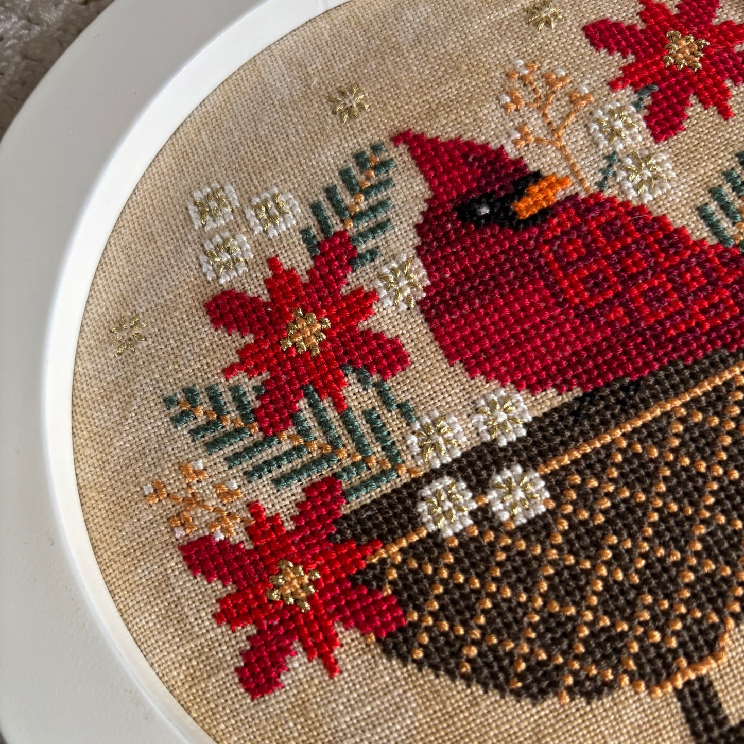 Carlos the Red Cardinal Cross-stitch Pattern
