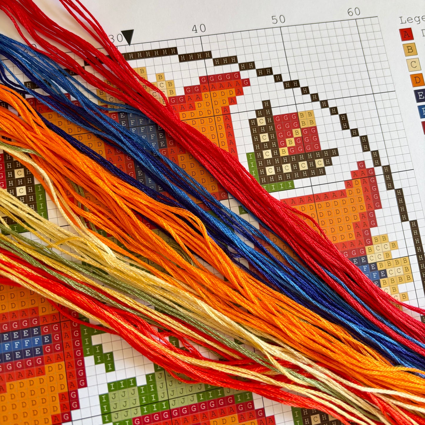 Folk Floral I Cross-stitch Kit