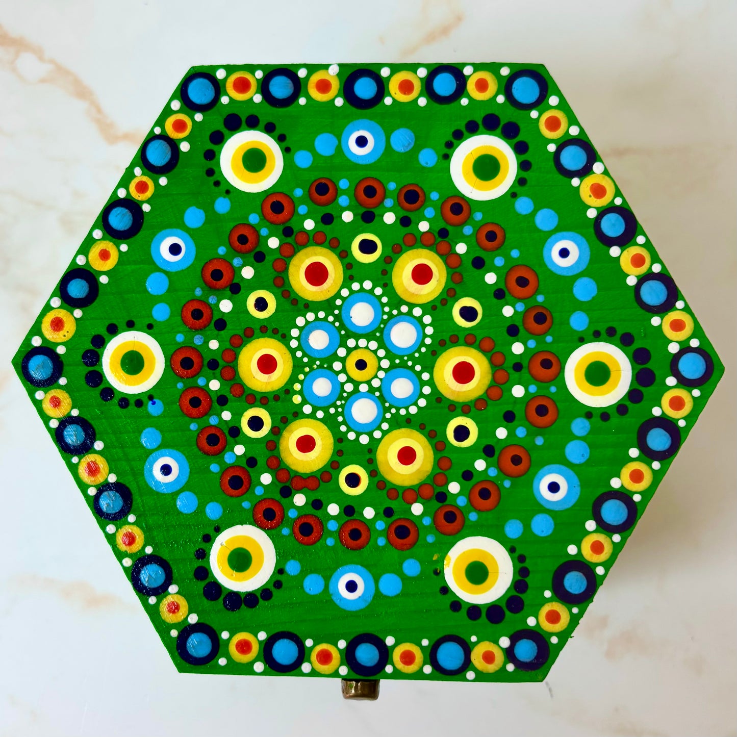 Hand-painted  Sewing Machine Bobbin Case