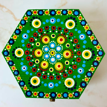 Hand-painted  Sewing Machine Bobbin Case