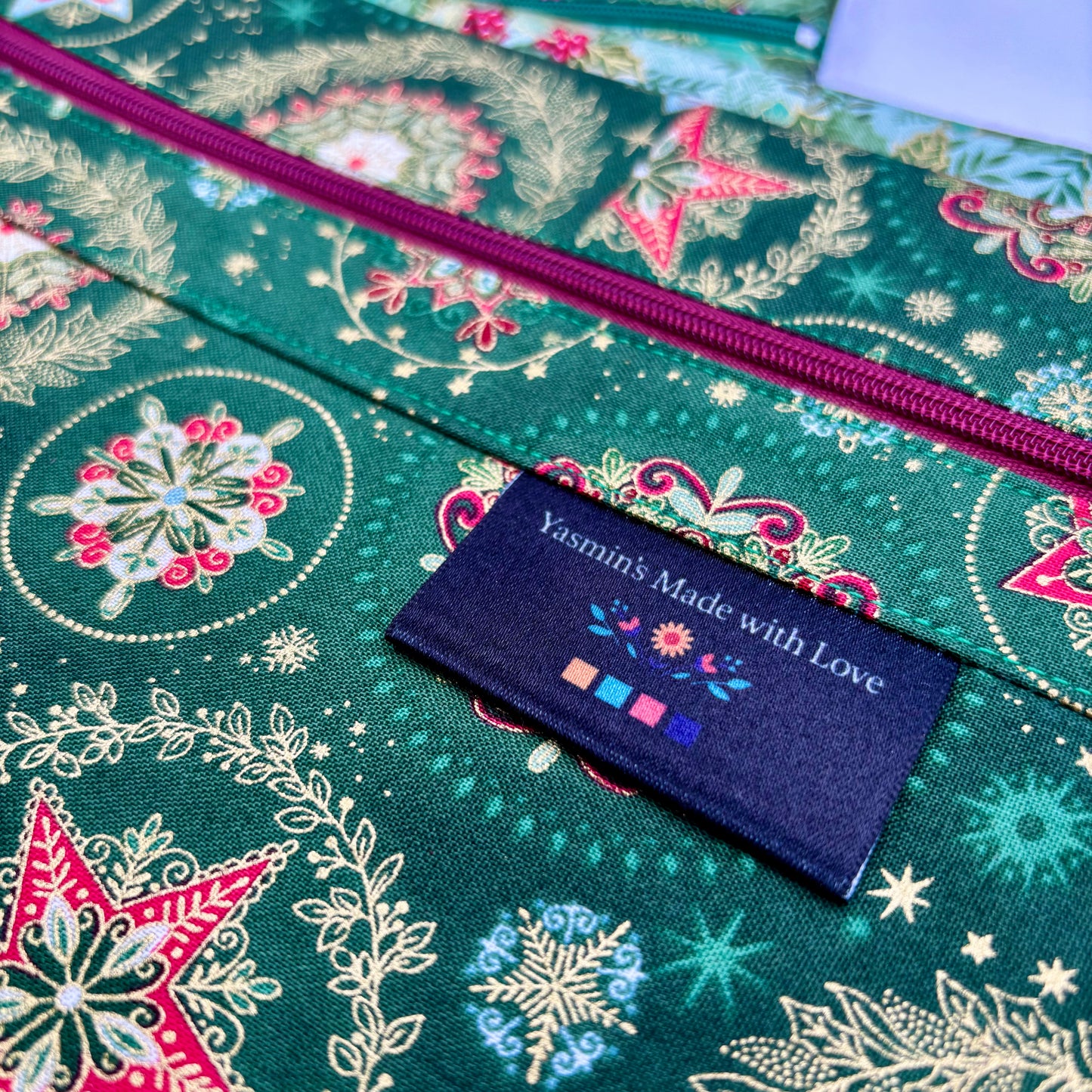 Christmas Project Bag for Cross-stitch & Embroidery