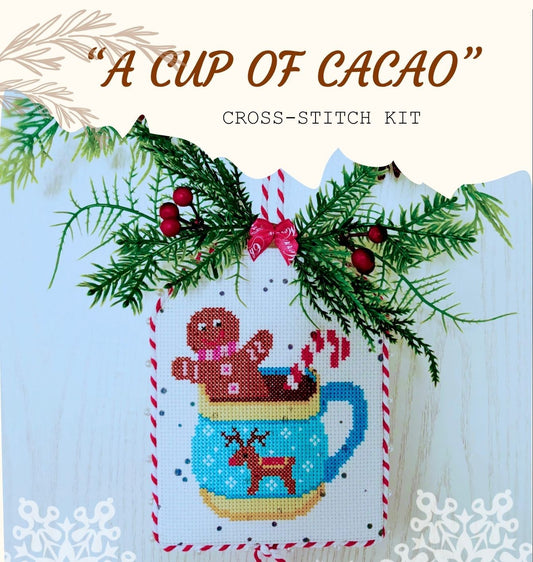 Cup of Cacao Cross-stitch Kit