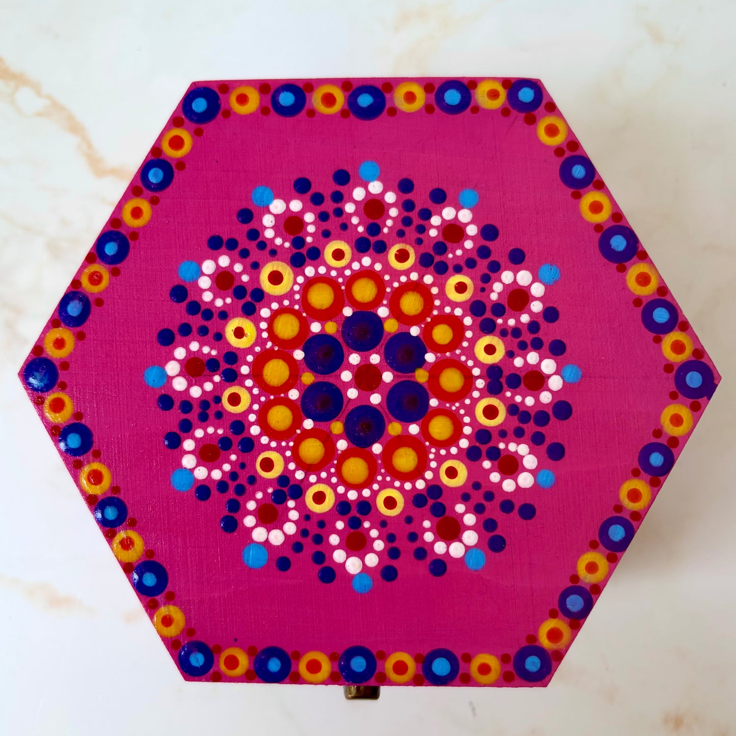 Hand-painted  Sewing Machine Bobbin Case
