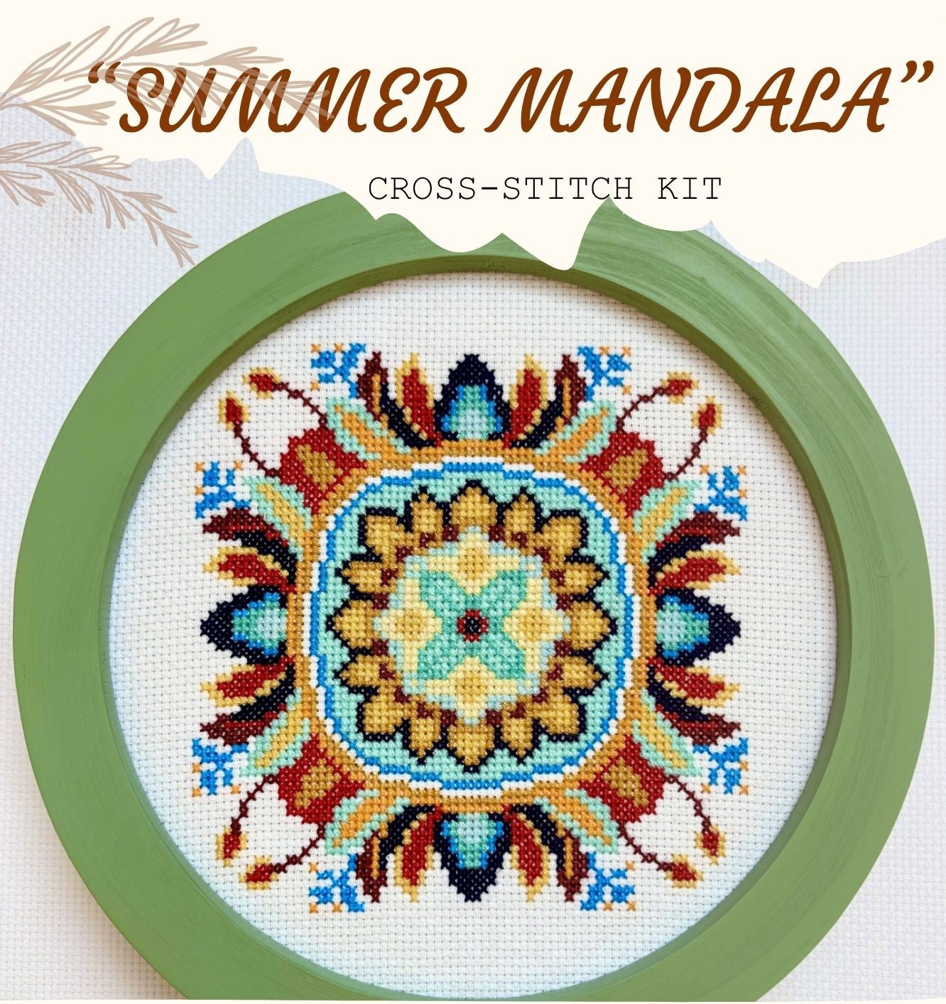 Summer Mandala Cross-stitch Kit