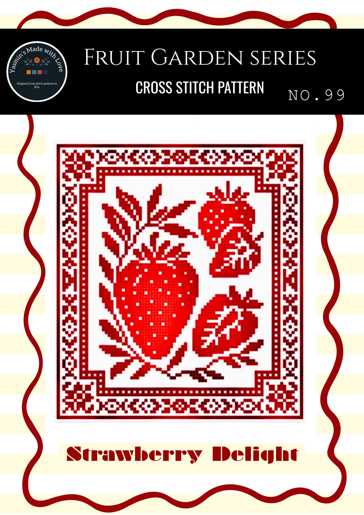 Strawberry Delight Cross stitch Chart