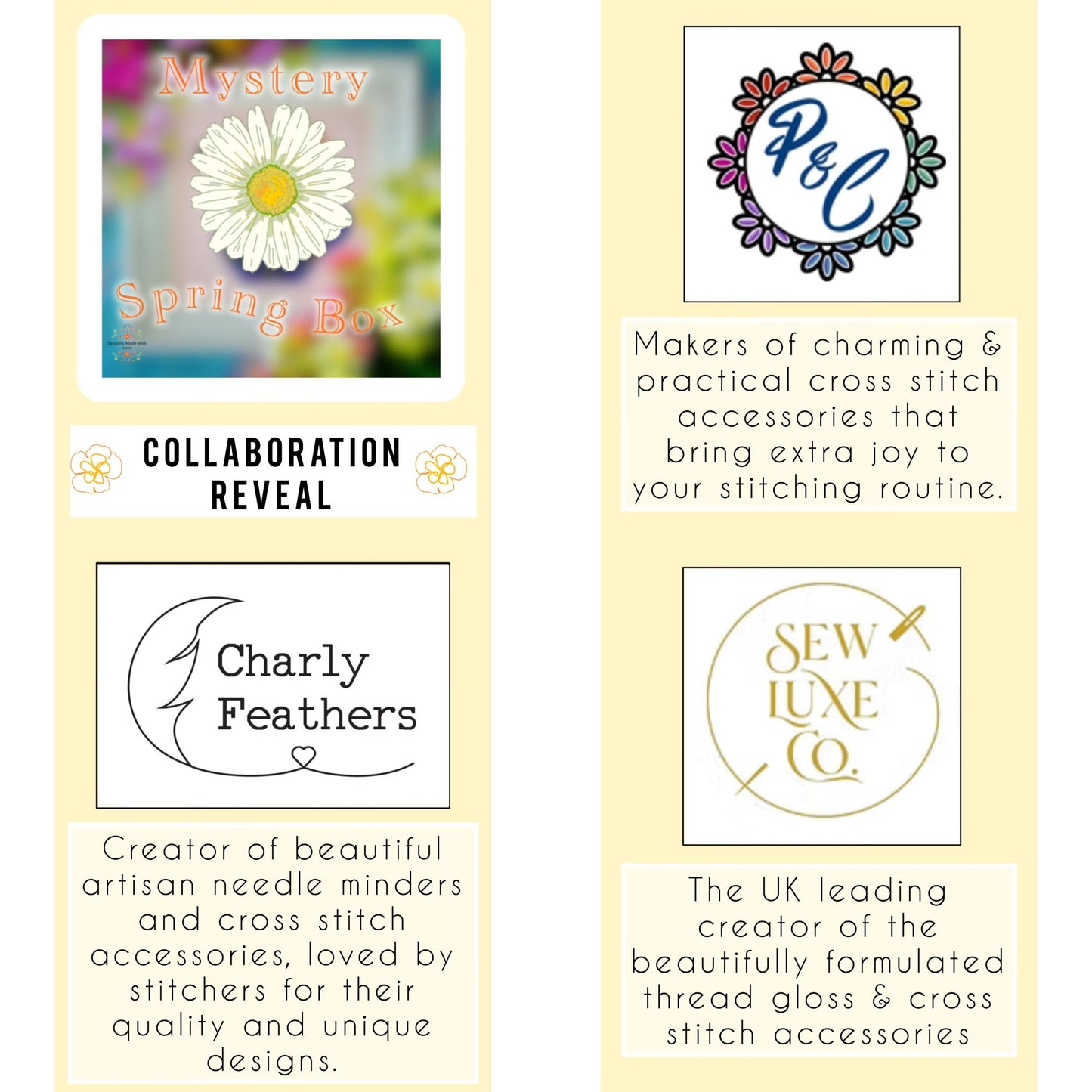 Spring Mystery Box | Quarterly Cross Stitch Subscription Box