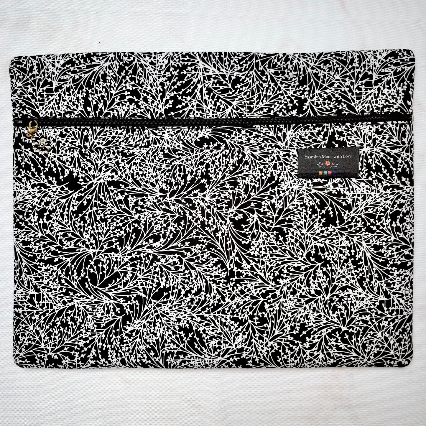 Night & Day Project Bag 11×14 quilting cotton craft organiser