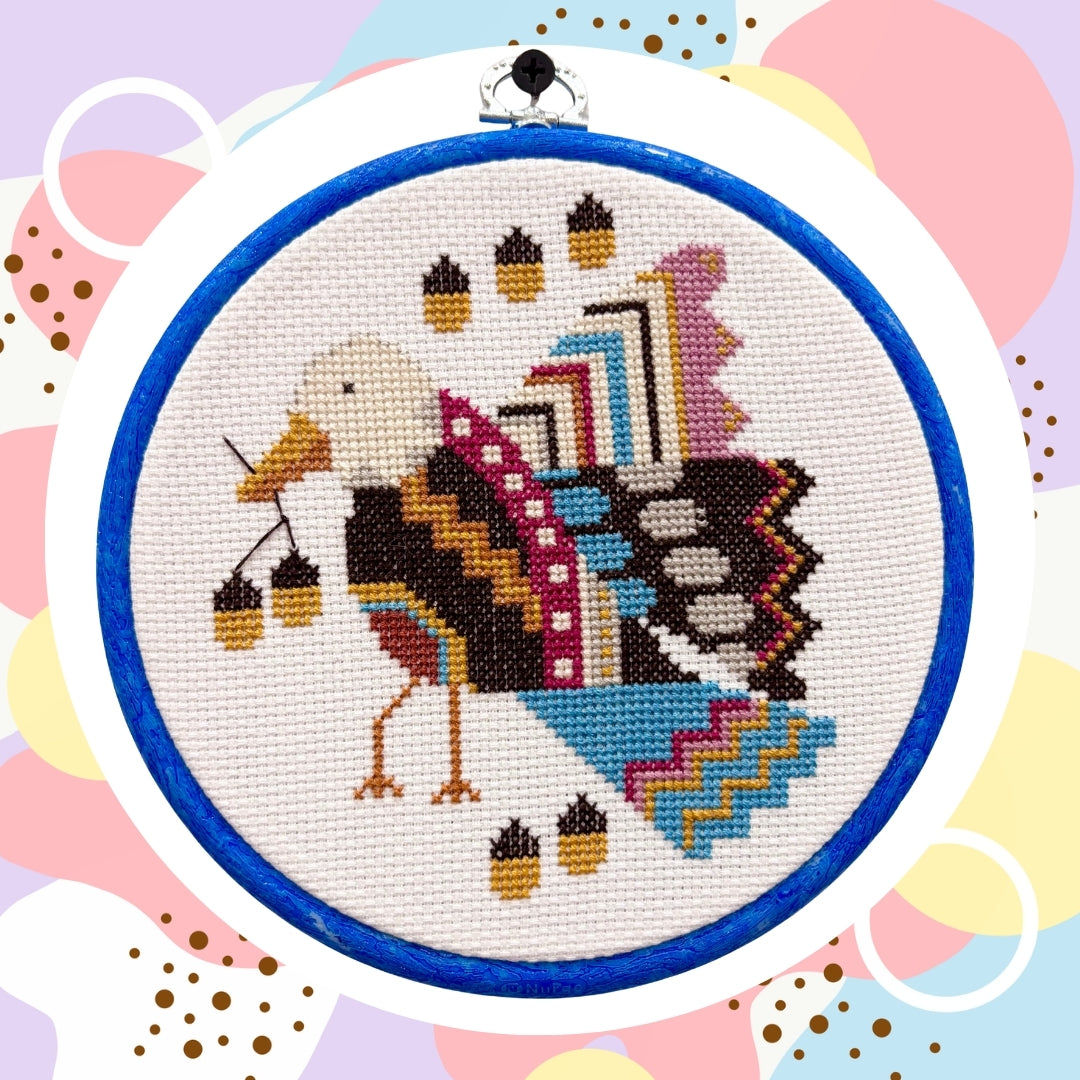 Autumn Bird Cross Stitch Kit