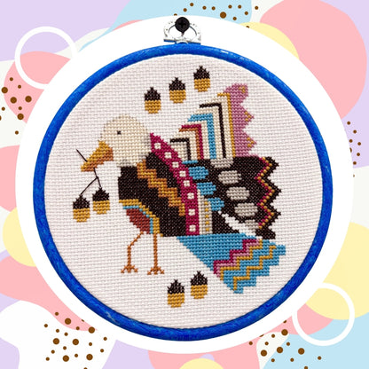 Autumn Bird Cross Stitch Kit