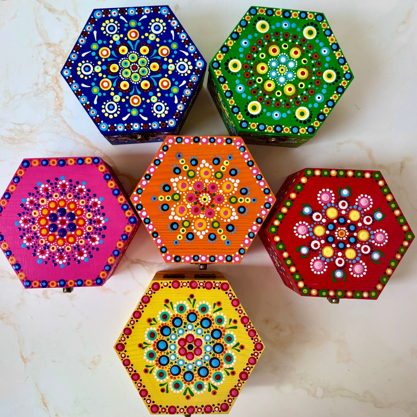Hand-painted  Sewing Machine Bobbin Case