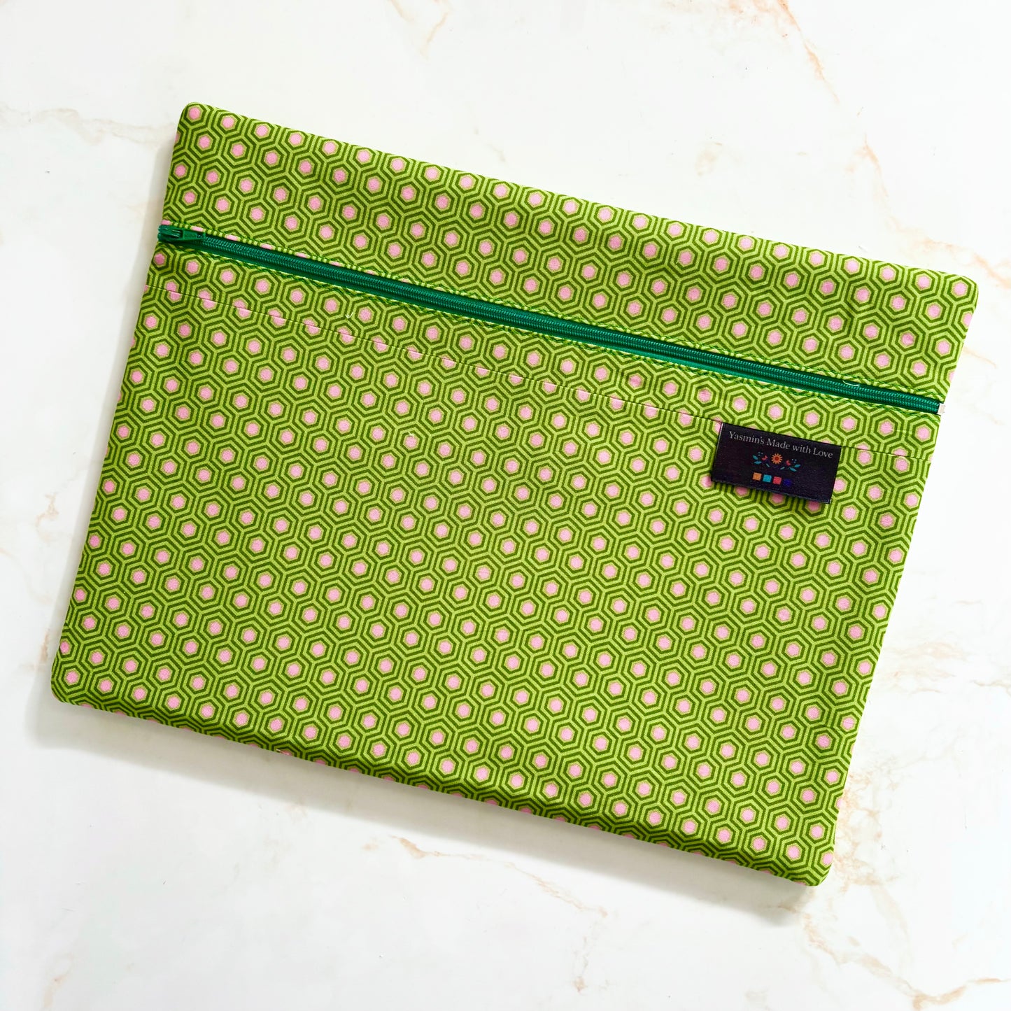 True Colors Hexagons Project Bag 11"×14" (27.9cm × 35.6cm)