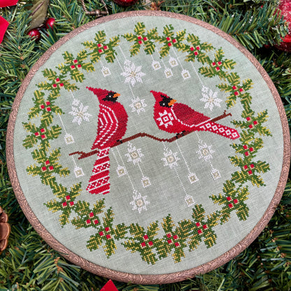 Winter Greetings Cross-stitch Pattern