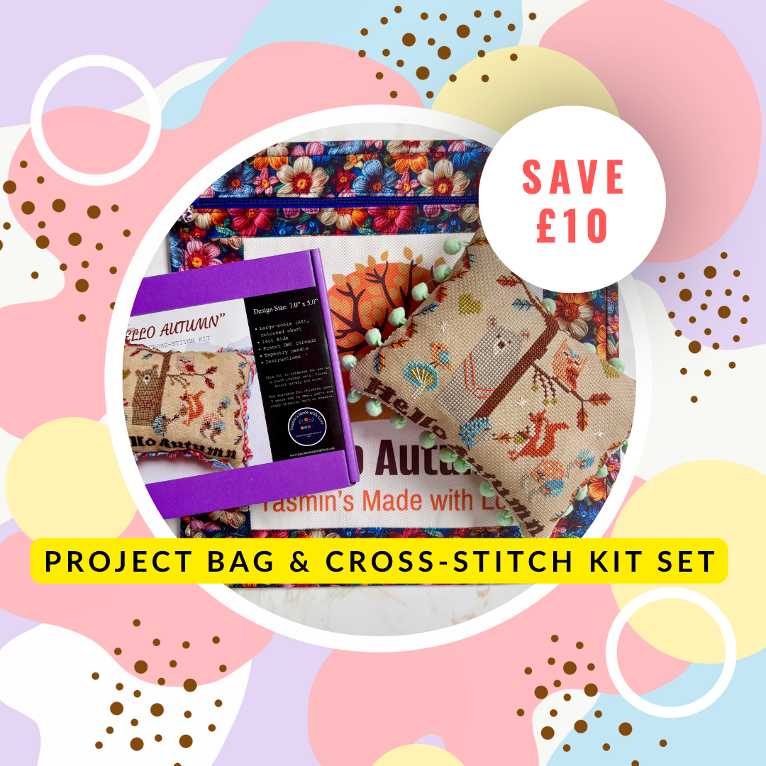 Project Bag & Cross-Stitch Kit Set