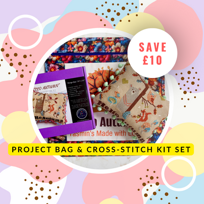 Project Bag & Cross-Stitch Kit Set