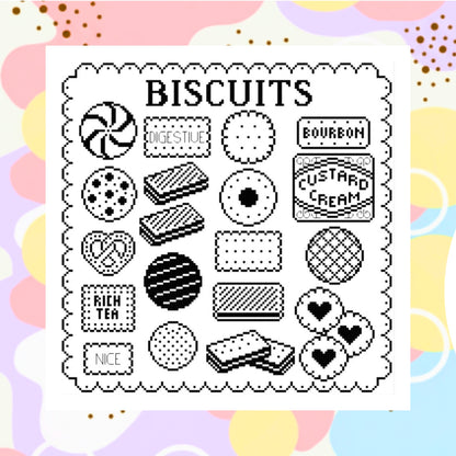 Biscuit Sampler Cross Stitch Pattern