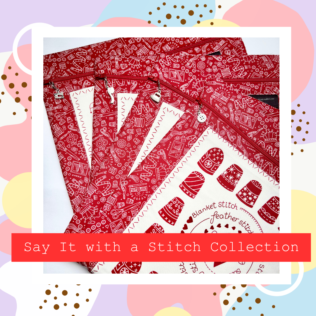 Say It With a Stitch Collection - Project Bag 12"x12" (30cm x 30cm)
