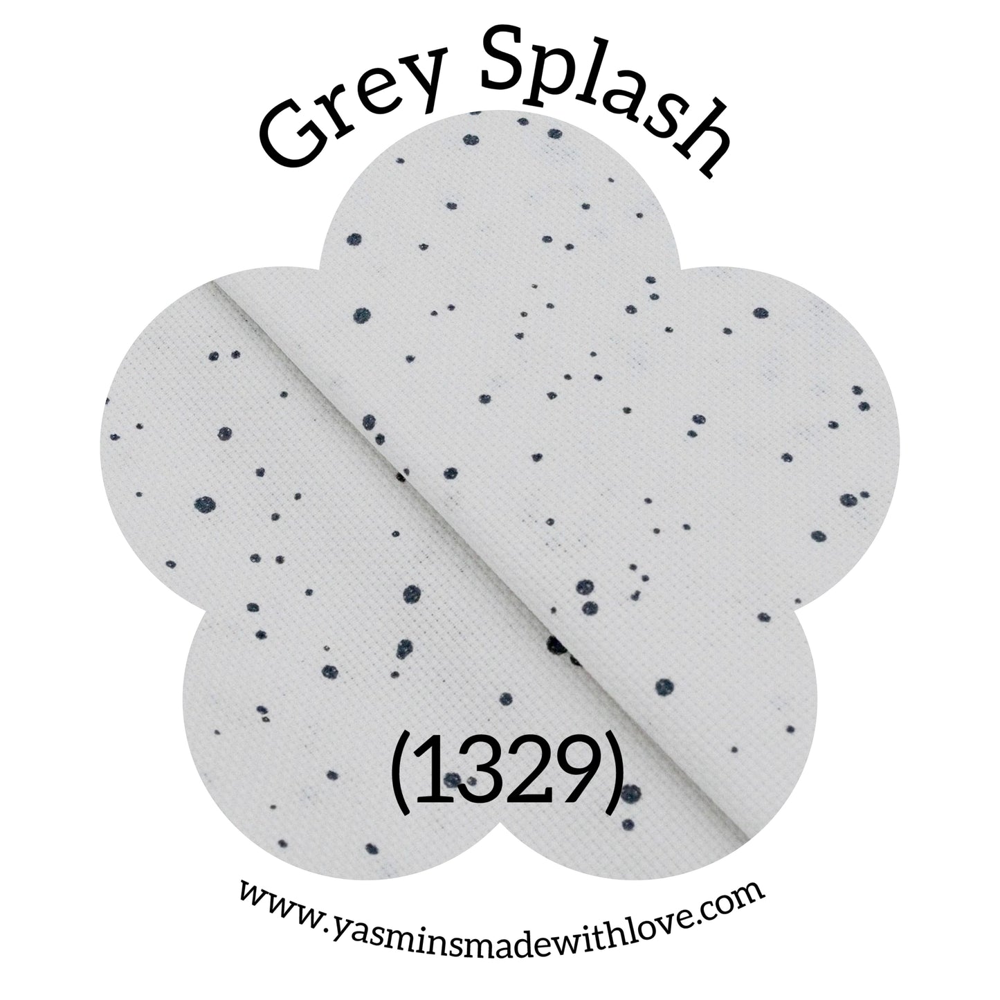 Zweigart 14ct Grey Splash Aida Fabric – 1329
