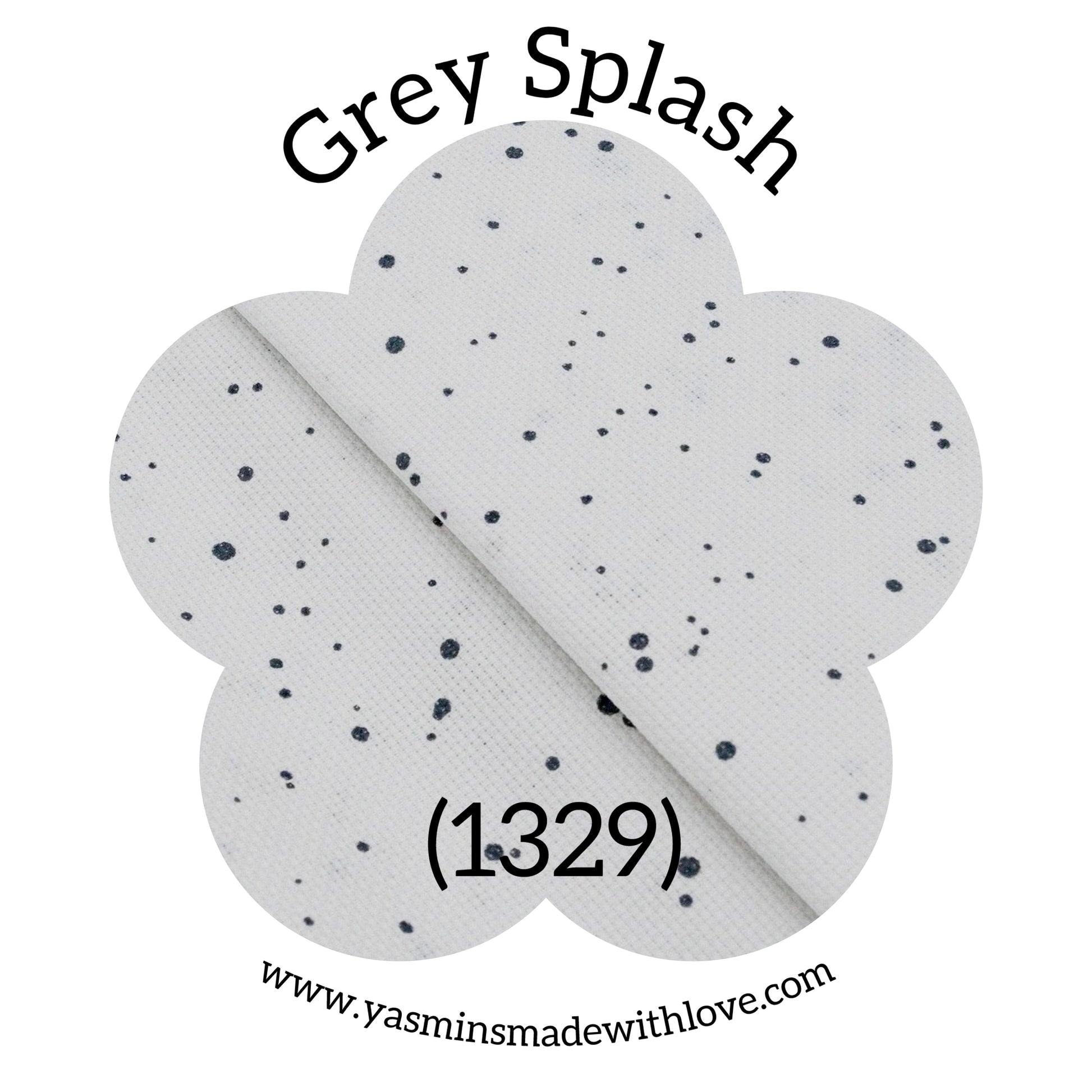 Zweigart 14ct Grey Splash Aida Fabric – 1329