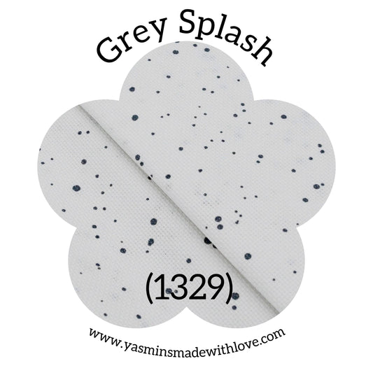 Zweigart 14ct Grey Splash Aida Fabric – 1329