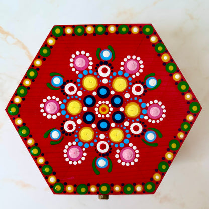 Hand-painted  Sewing Machine Bobbin Case