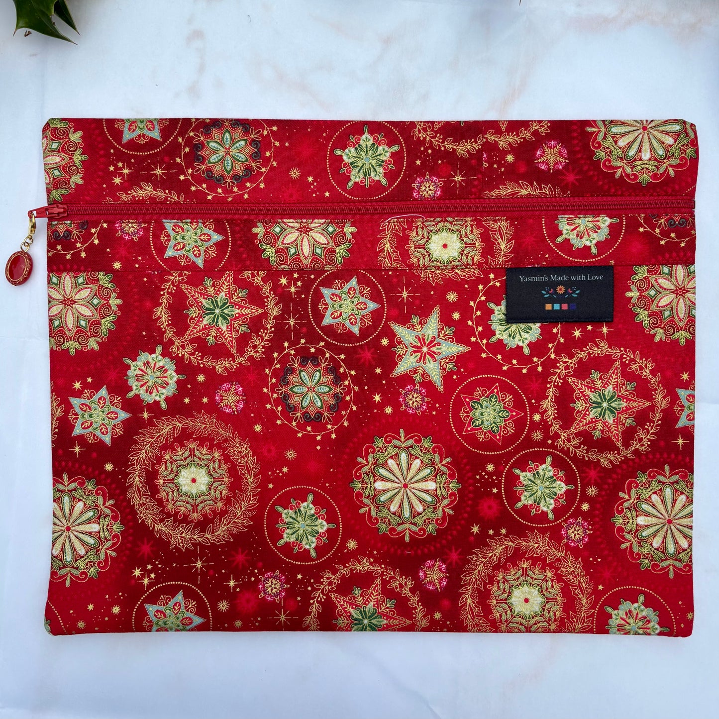 Christmas Project Bag for Cross-stitch & Embroidery