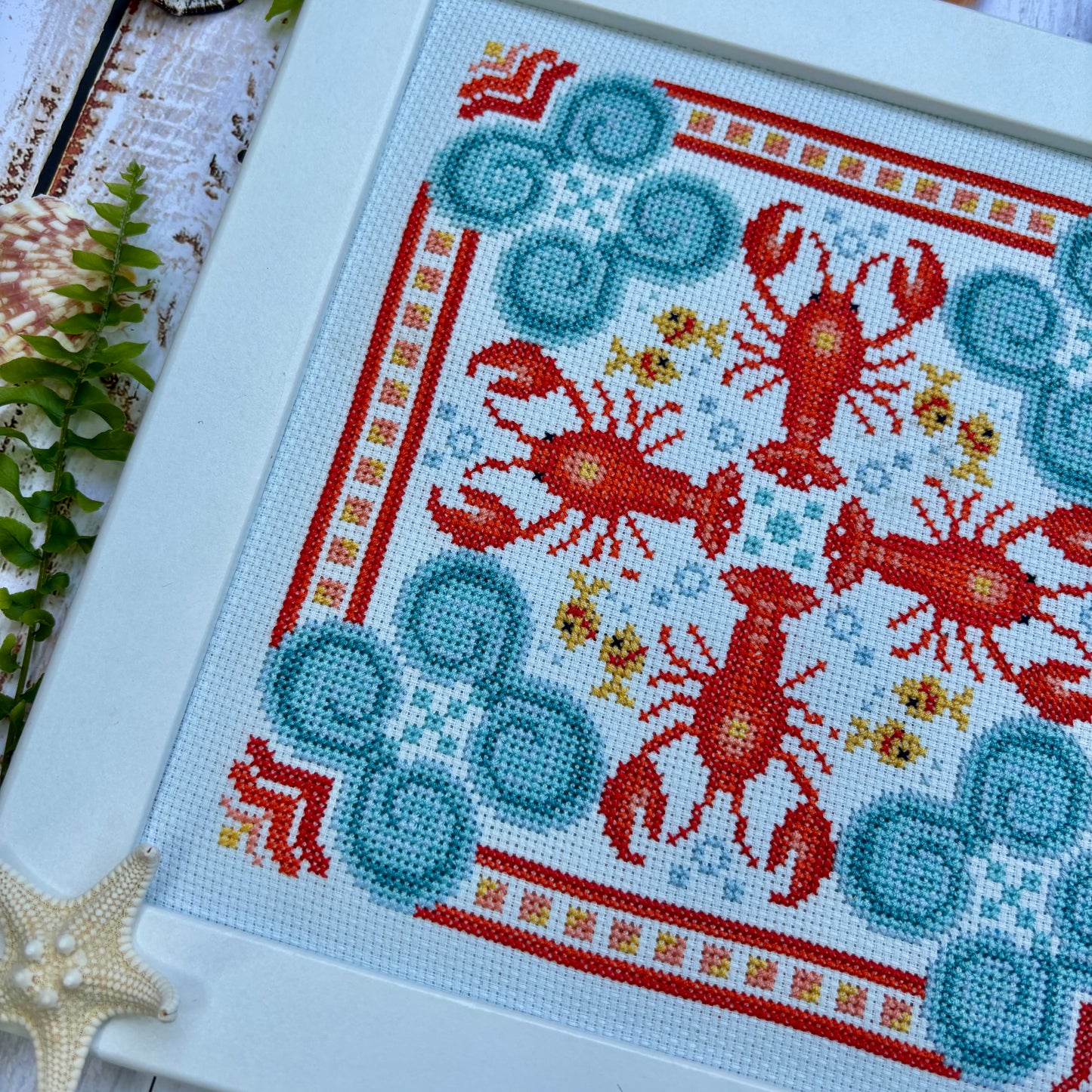 Lobster Mandala Cross -stitch Kit