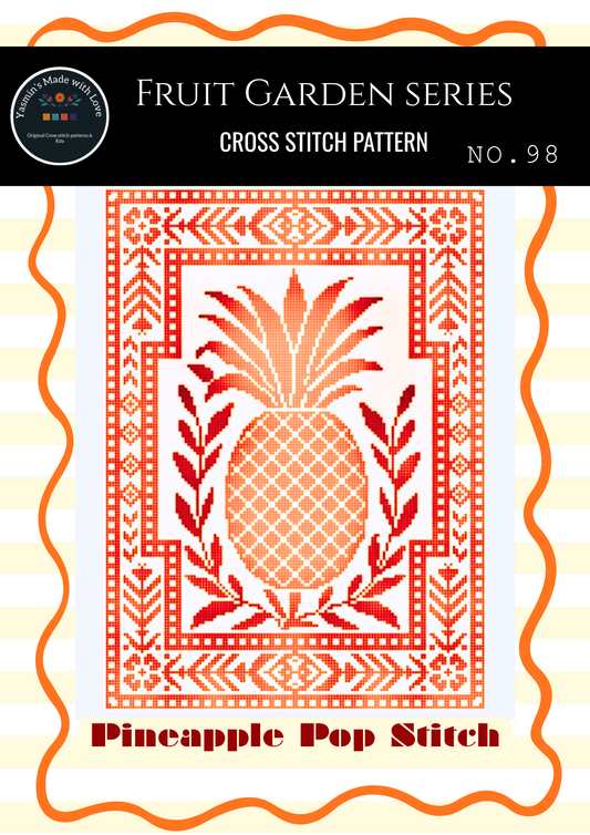 Pineapple Pop Stitch Cross Stitch Chart