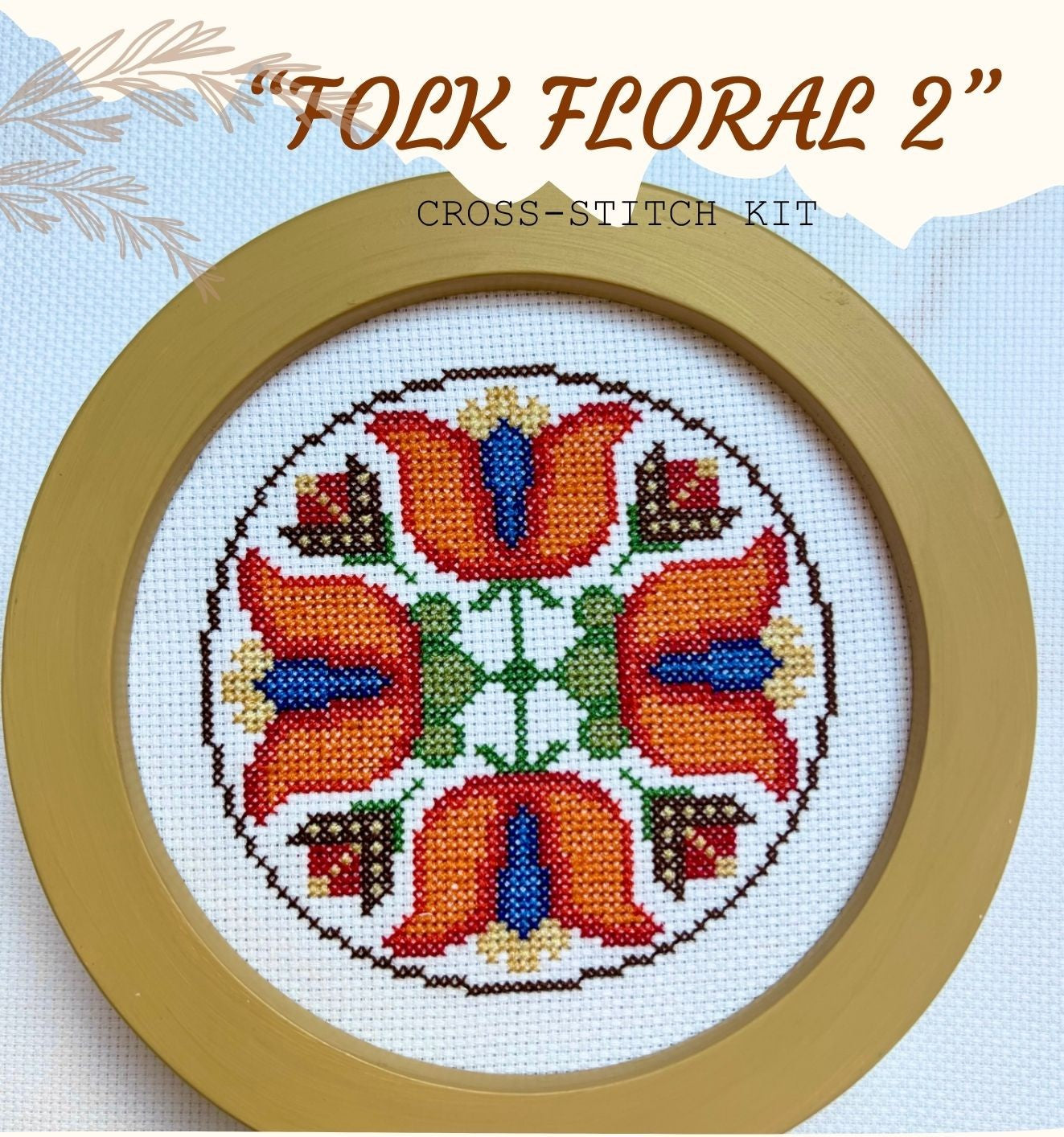 Folk Floral 2 Cross-stitch Kit