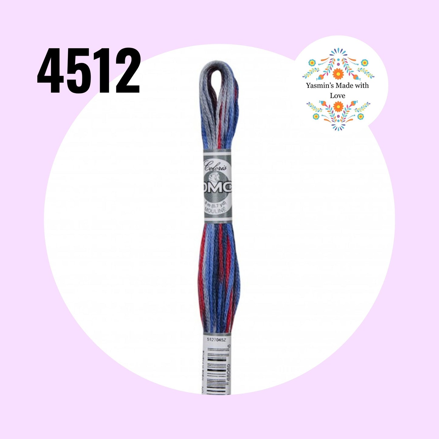 DMC 4512 States DMC Coloris Embroidery Thread