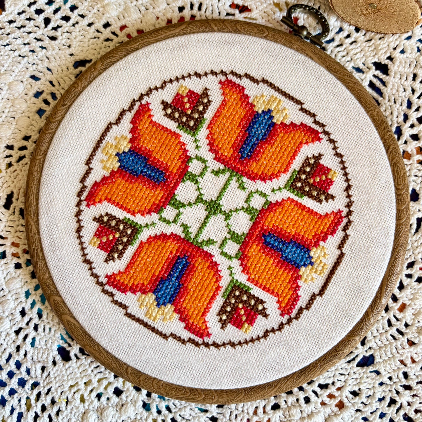 Folk Floral II Cross-stitch Kit