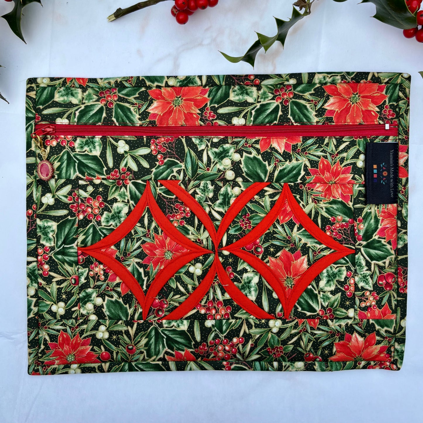Christmas Project Bag for Cross-stitch & Embroidery