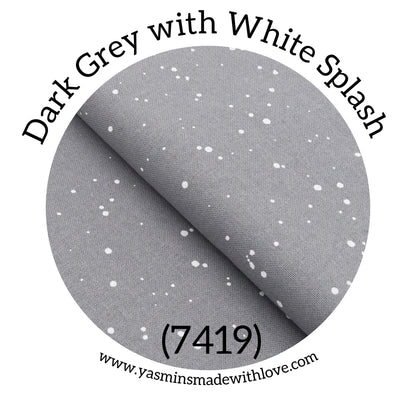 Zweigart 32ct Murano Evenweave – Dark Grey with White Splash (7419)