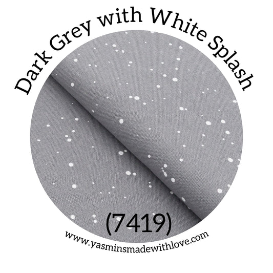 Zweigart 32ct Murano Evenweave – Dark Grey with White Splash (7419)