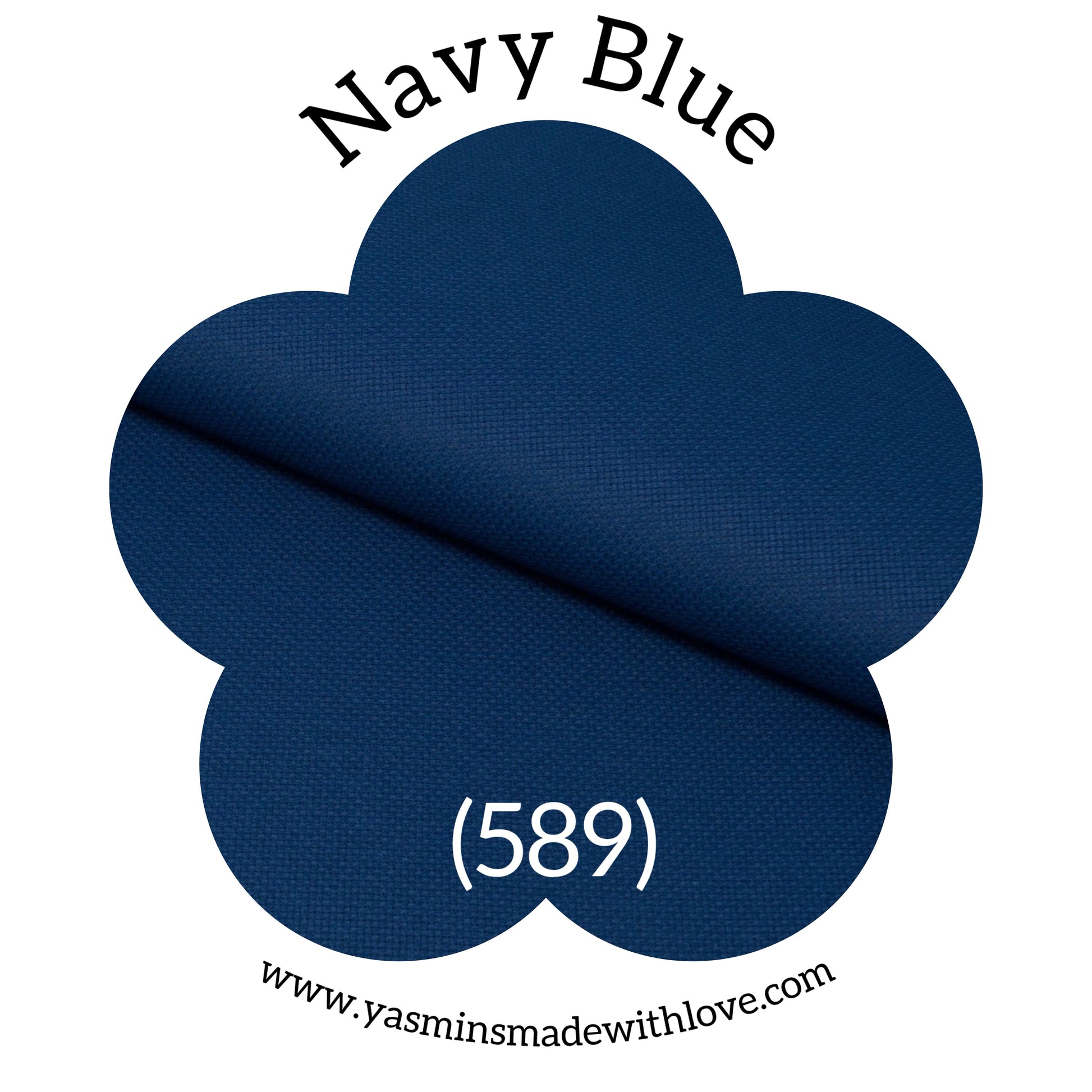 Zweigart 14ct Navy Blue Aida Fabric – 589