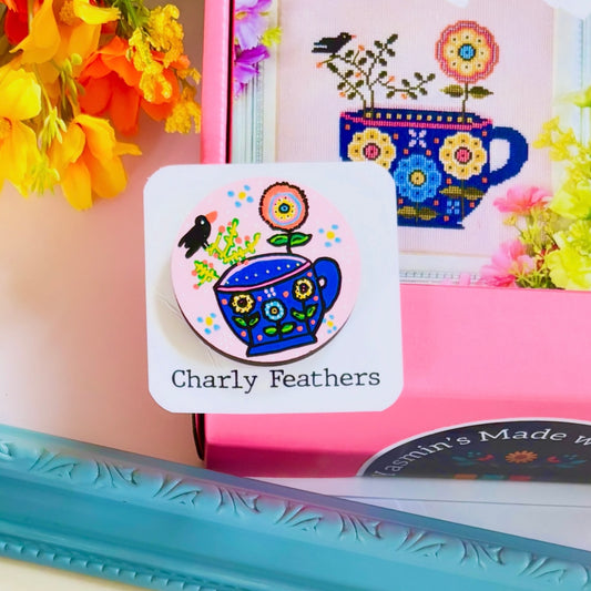 Cup of Spring Magnetic Needle Minder