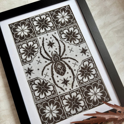 Nature Geometry - Spider Cross-stitch Pattern