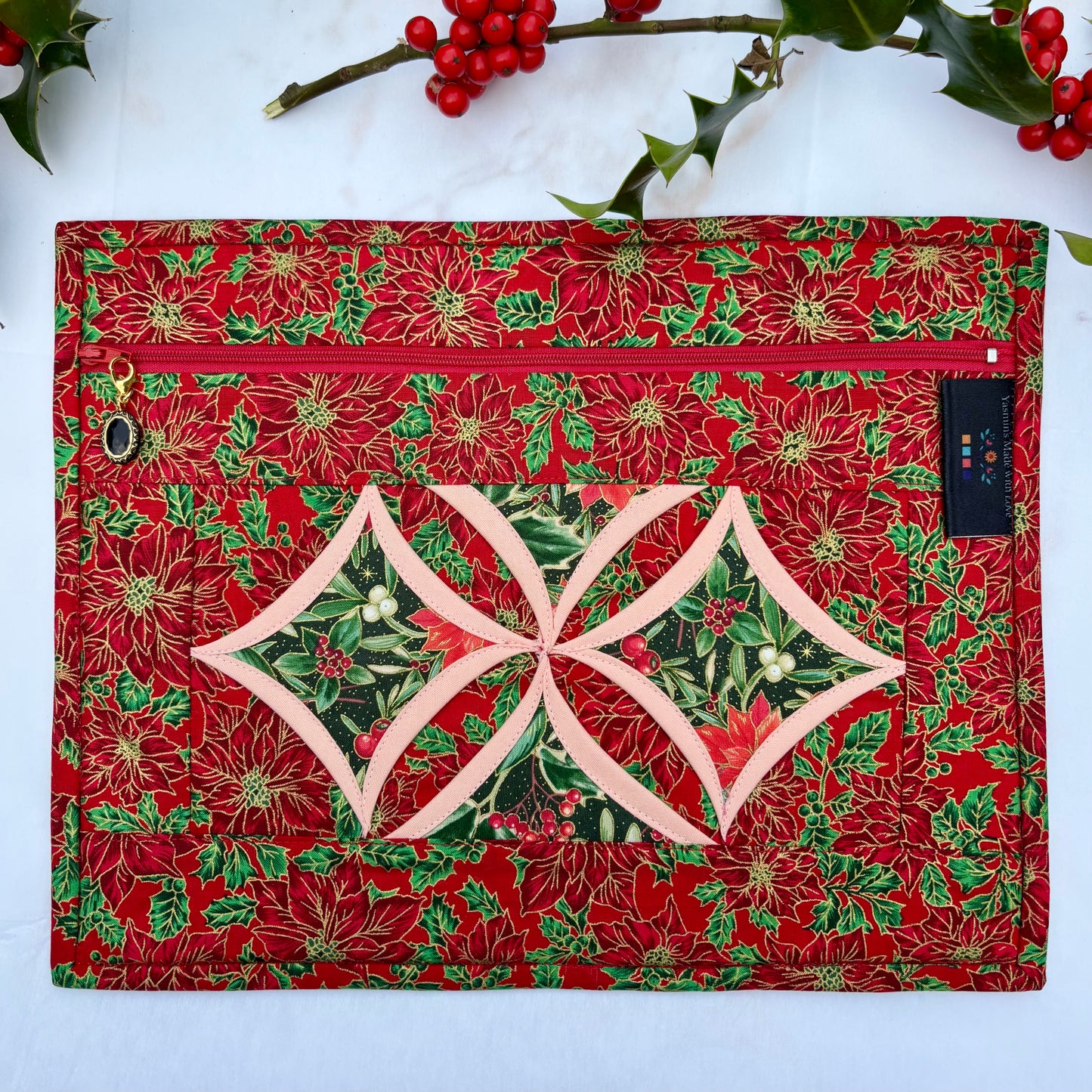 Christmas Project Bag for Cross-stitch & Embroidery
