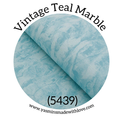 Zweigart 32ct Murano Evenweave – Vintage Teal Marble (5439)