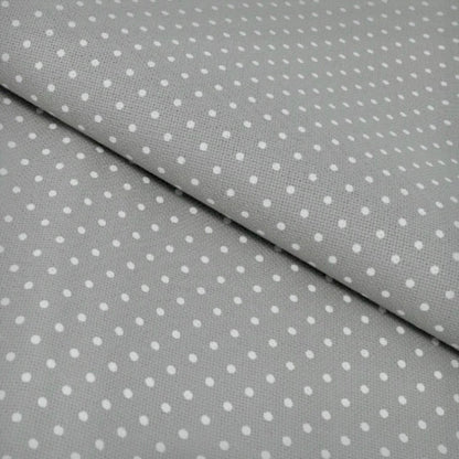 Zweigart 32ct Murano Evenweave – Grey with White Petit Point (7349)