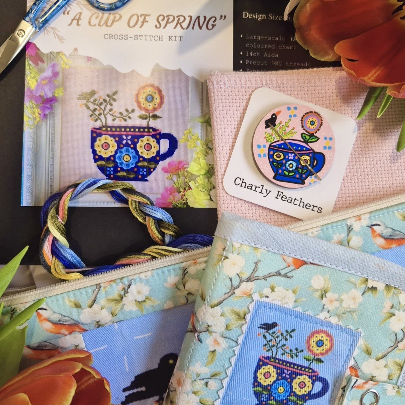 Spring Mystery Box | Quarterly Cross Stitch Subscription Box