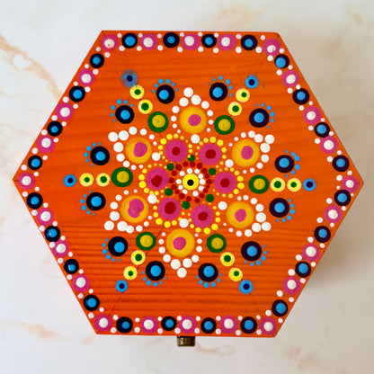 Hand-painted  Sewing Machine Bobbin Case