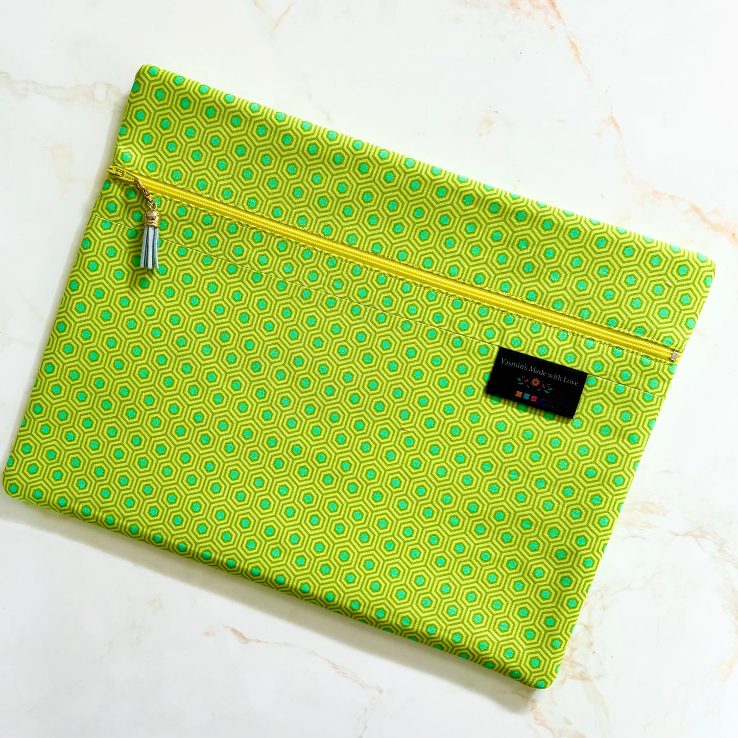 True Colors Hexagons Project Bag 11"×14" (27.9cm × 35.6cm)