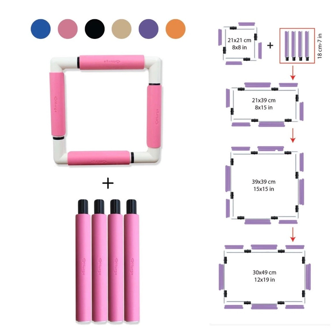 Extension Rod for Nurge Embroidery Snap Frame