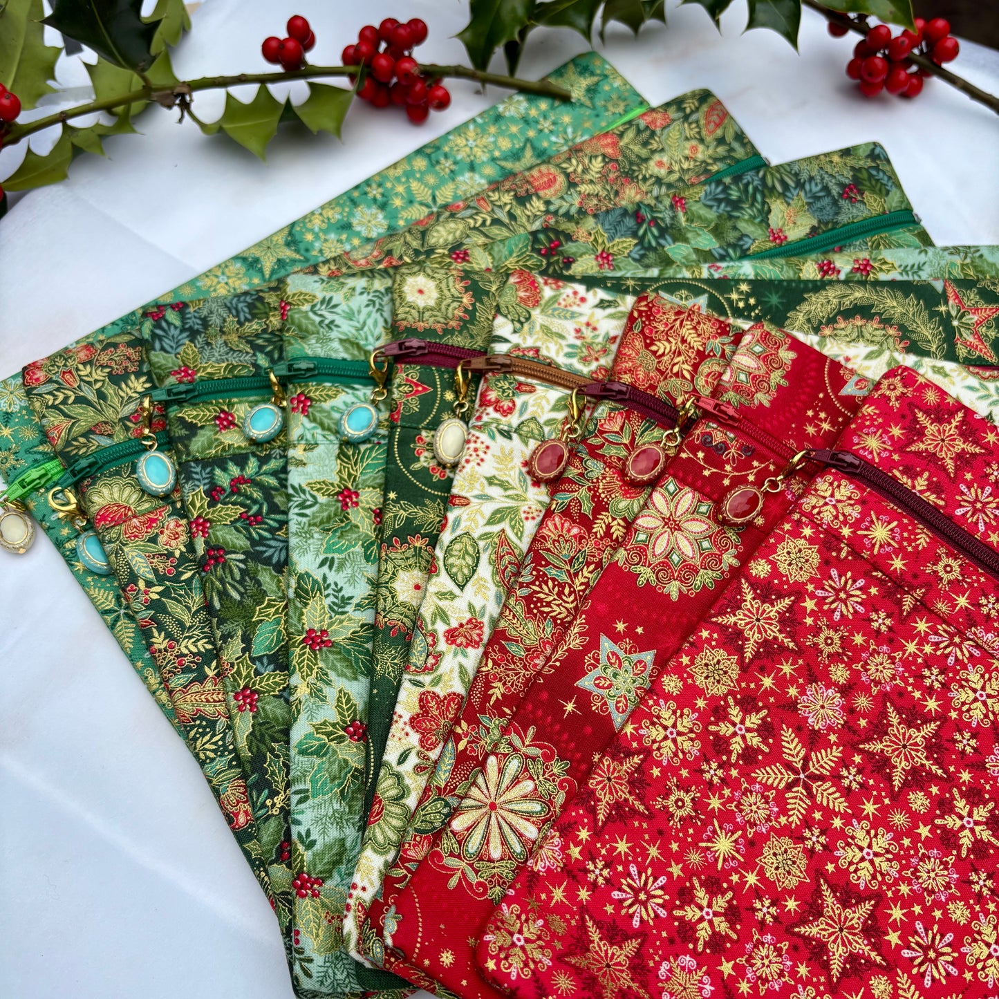 Christmas Project Bag for Cross-stitch & Embroidery