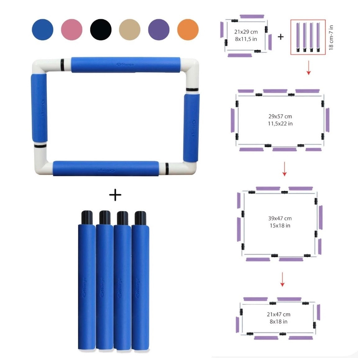 Extension Rod for Nurge Embroidery Snap Frame