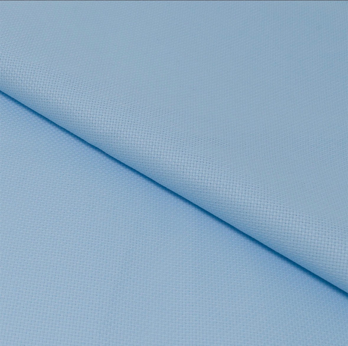 Light blue fabric with a subtle pattern