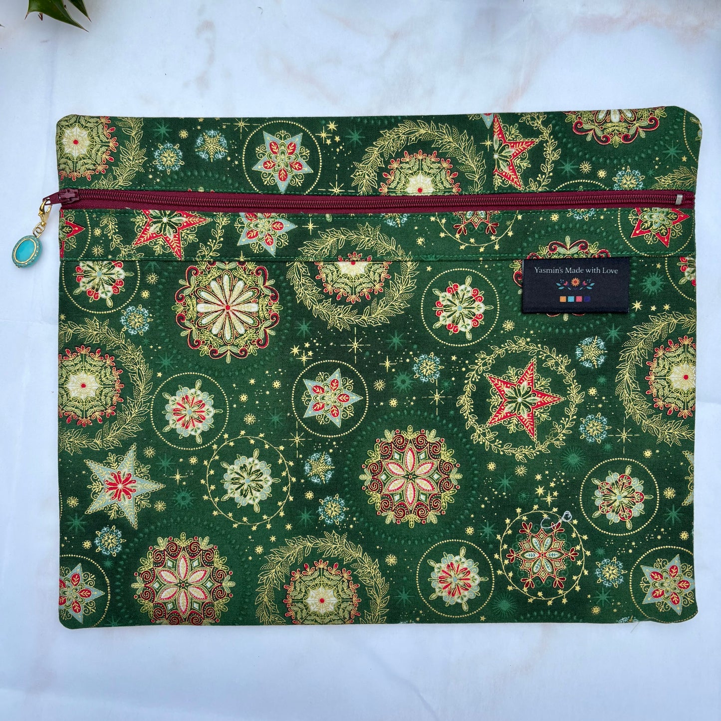 Christmas Project Bag for Cross-stitch & Embroidery