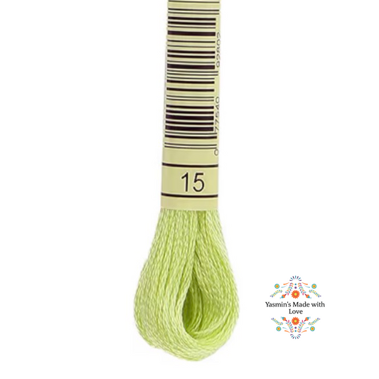 15 DMC Mouliné Standard Cotton