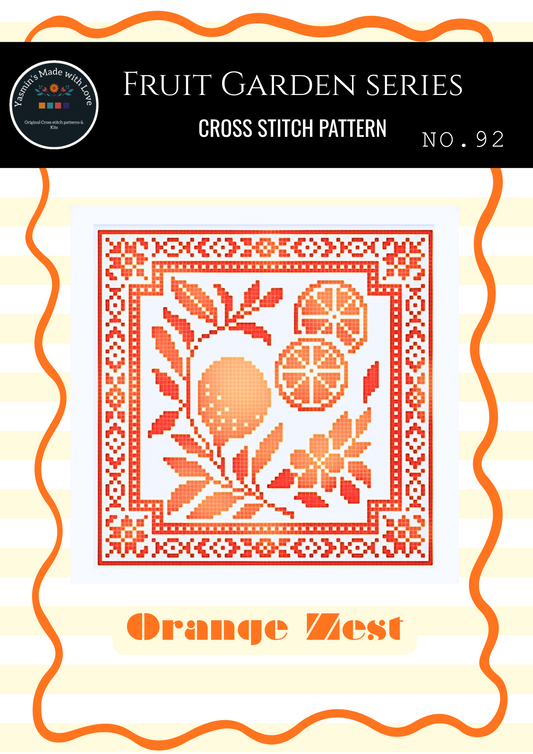 Orange Zest Cross stitch Chart