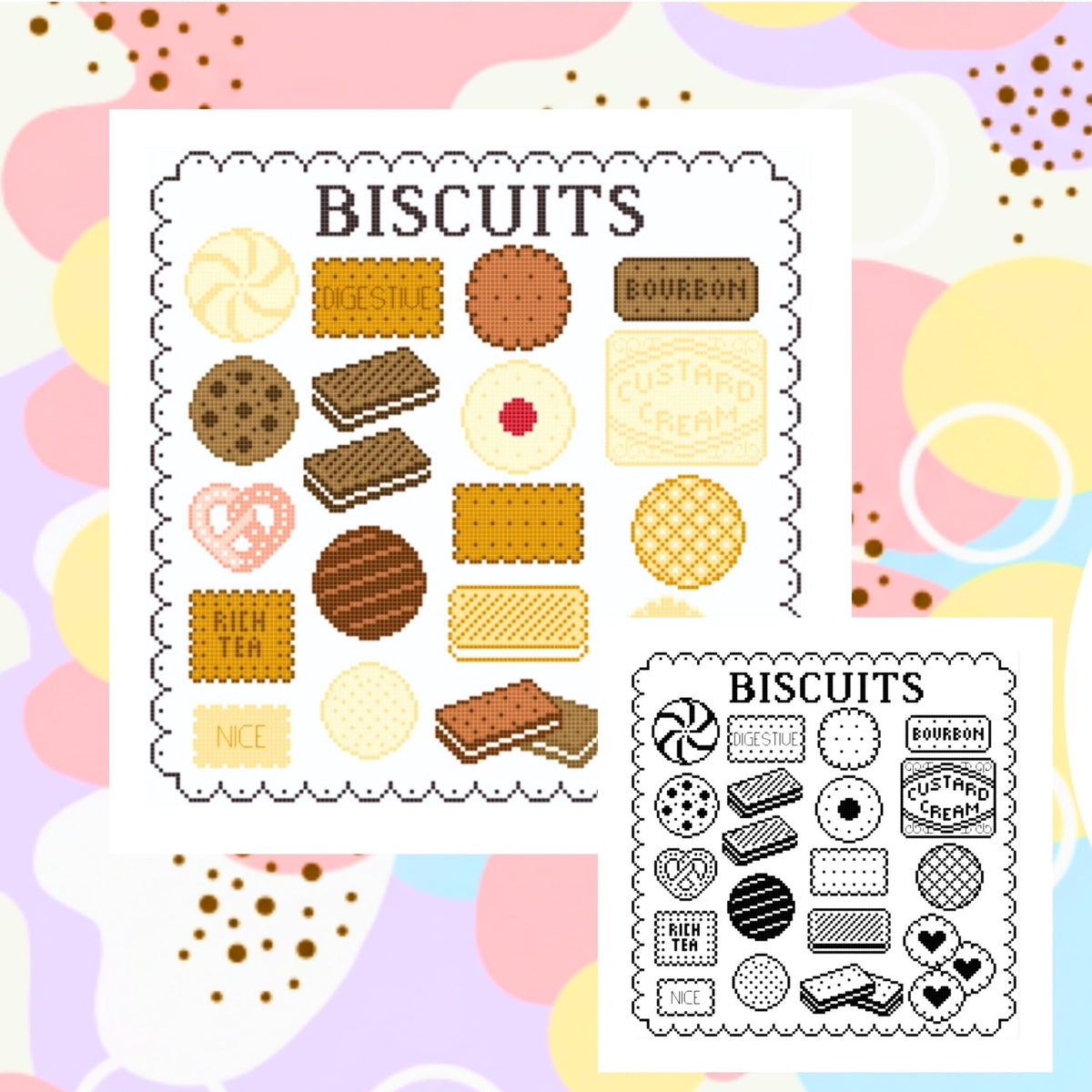 Biscuit Sampler Cross Stitch Pattern